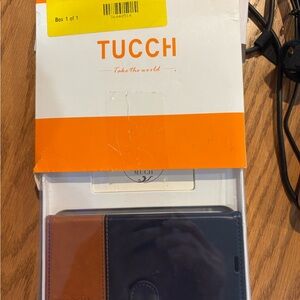 Navy and Tan Phone Case